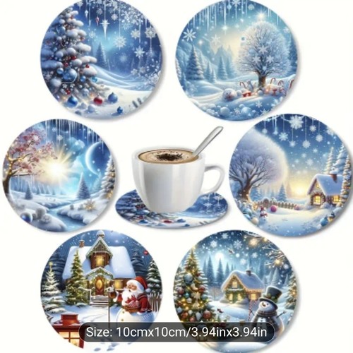 Pieces christmas snow scene - christmas,