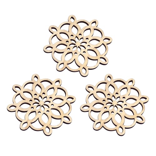 Pcs wood coasters - 3,