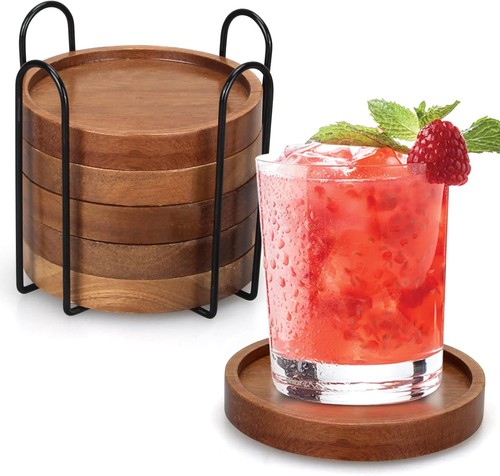 Pcs best wooden - 6, coasters