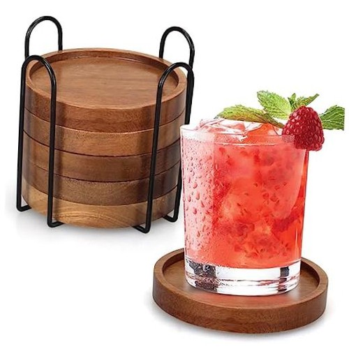 Wooden coaster set - wooden, of
