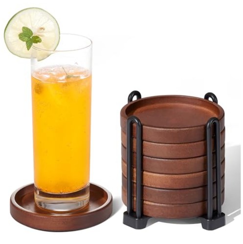 Set wooden coasters - set, of