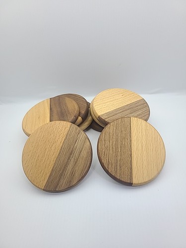 Pack acacia wood coasters - pack,