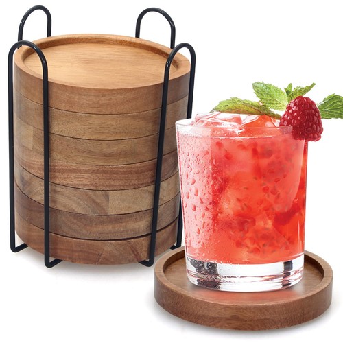 Rustic wooden coasters - rustic,