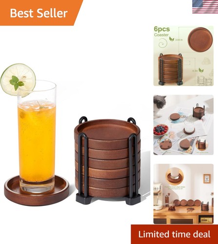 Set wooden coasters - wooden, with