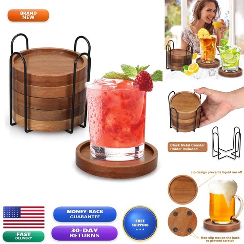 Renawe wooden coaster set - coaster, 6