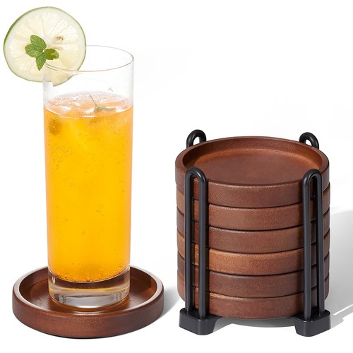 Set wooden coasters - wooden, with