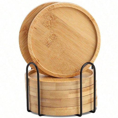 6pcs wooden coasters for - 6pcs,