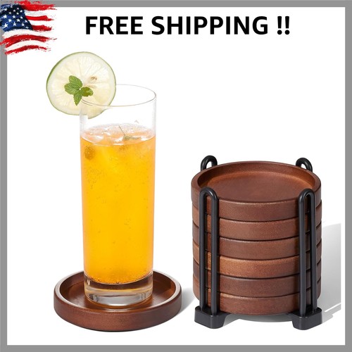 Set wooden coasters with - wooden,