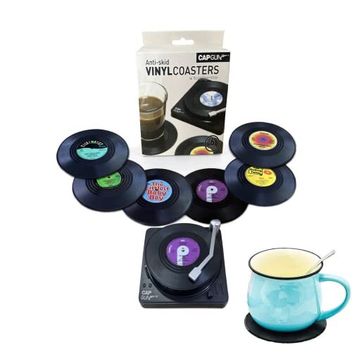 Vinyl record coasters - vinyl, for