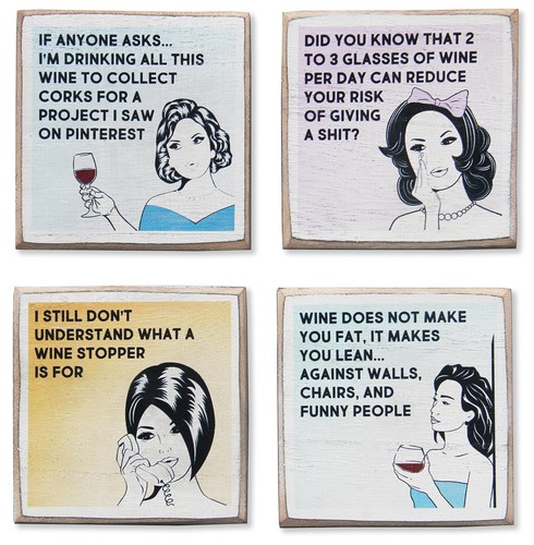 Wooden coasters for coffee - wooden,