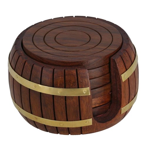 Wooden drink coasters wood - coasters,
