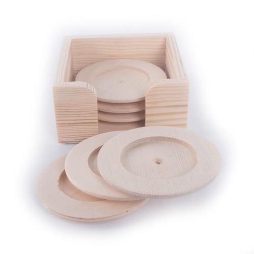 Set thick round wooden - set,