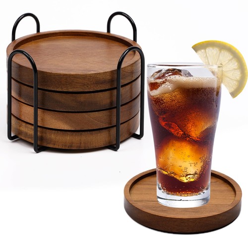 Pack wood coasters for - wood,