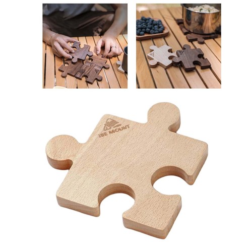 Wooden coasters 10cm - 10cm, tea