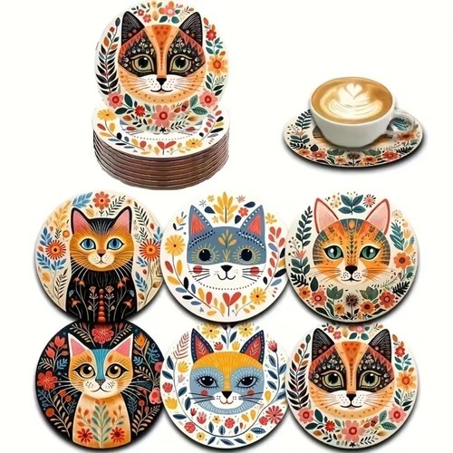 8pc wooden mandala - wooden,