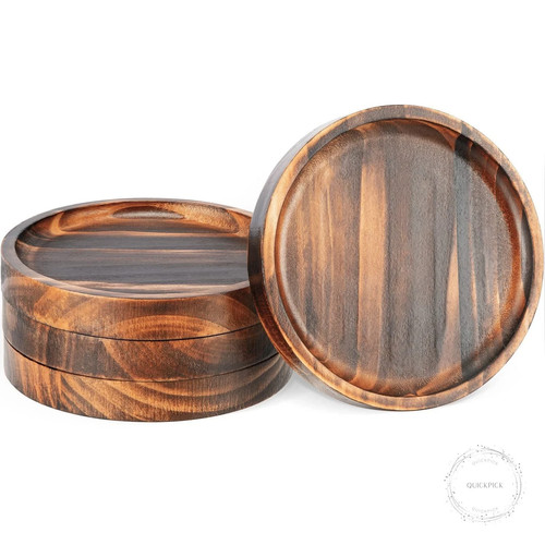 Wooden coasters for drinks - coasters,