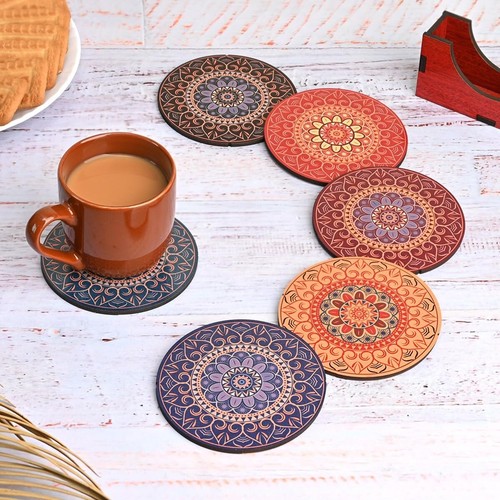 Wooden table coaster - table,